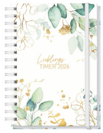Lieblings-Timer 2025/2026 17 Monate [Blattgold] EM