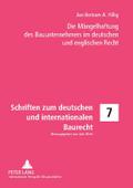 Die Mängelhaftung des Bauunternehmers im deutschen und englischen Recht