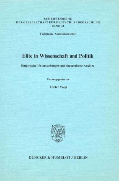 Elite in Wissenschaft und Politik.