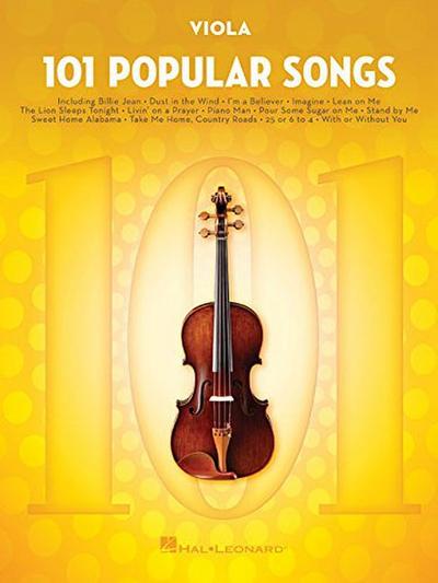 101 Popular Songs -For Viola