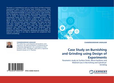 Case Study on Burnishing and Grinding using Design of Experiments