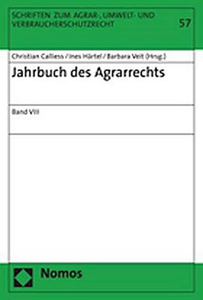 Jahrbuch des Agrarrechts VIII