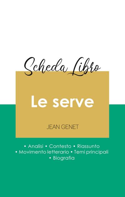Scheda libro Le serve di Jean Genet (analisi letteraria di riferimento e riassunto completo)