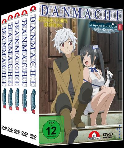 DanMachi - Gesamtausgabe - Bundle. Staffel.2, 5 DVD (inkl. OVA)
