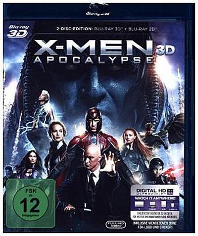 X-Men Apocalypse 3D, 2 Blu-ray + Digital HD