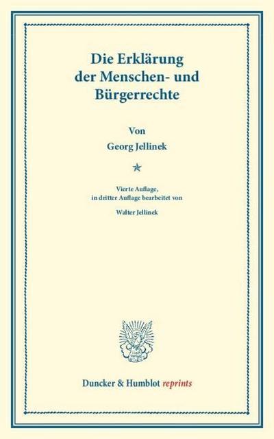 Die Erklärung der Menschen- und Bürgerrechte.