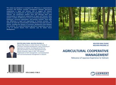 AGRICULTURAL COOPERATIVE MANAGEMENT