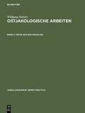 Texte aus dem Nachlass