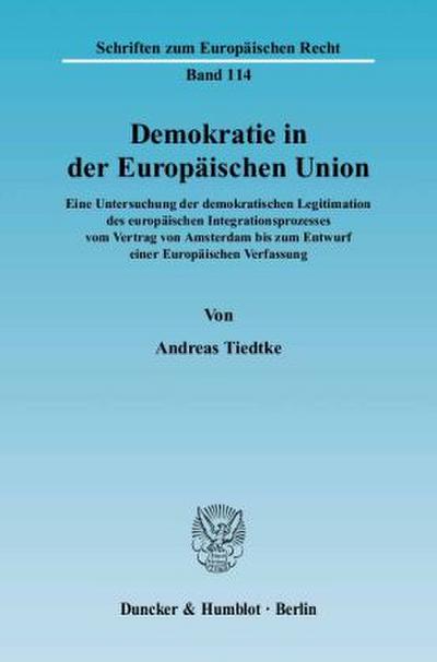 Demokratie in der Europäischen Union.