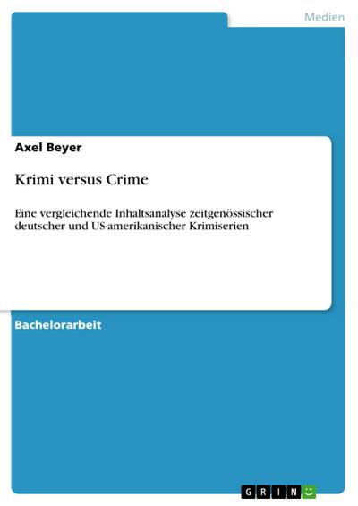 Krimi versus Crime