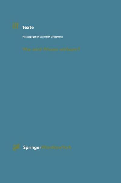 Wie wird Wissen wirksam ?