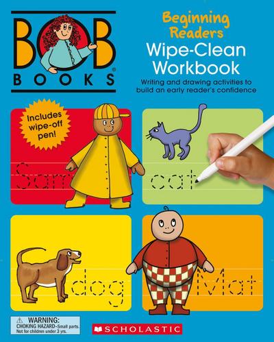 Bob Books - Wipe-Clean Workbook: Beginning Readers Phonics, Ages 4 and Up, Kindergarten (Stage 1: Starting to Read)