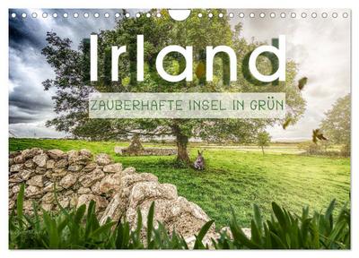 Irland - Zauberhafte Insel in grün (Wandkalender 2026 DIN A4 quer), CALVENDO Monatskalender