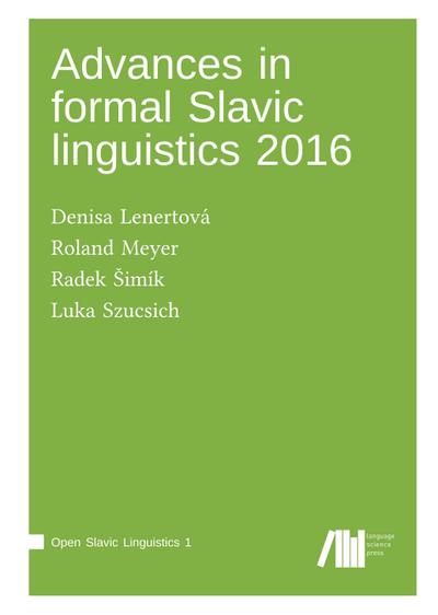 Advances in formal Slavic linguistics 2016