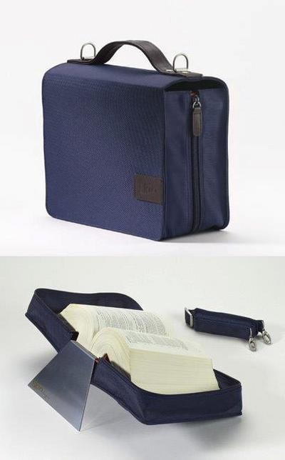 SartoriusSKIN Tasche BASIC Gr. L in Marine-Blau mit Tragegurt & Buchstütze