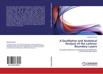 A Qualitative and Analytical Analysis of the Laminar Boundary Layers