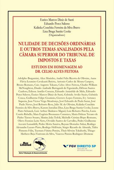Nulidade de decisões ordinárias e outros temas analisados pela câmera superior do tribunal de impostos e taxas grupo de pesquisa sobre jurisprudência do TIT do NEF/FGV
