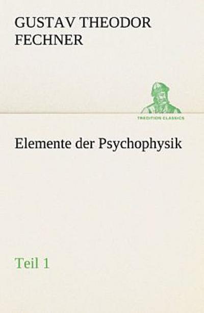 Elemente der Psychophysik