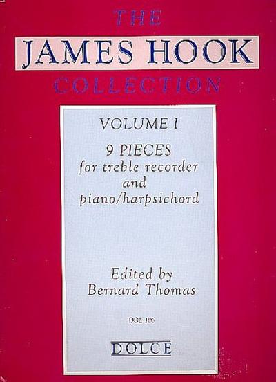 The James Hook Collection vol.1for treble (alto) recorder and piano