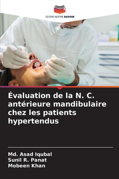 Évaluation de la N. C. antérieure mandibulaire chez les patients hypertendus