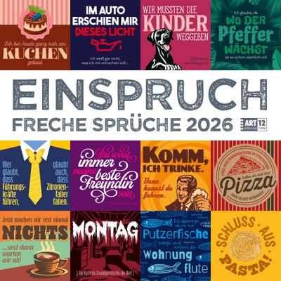 Einspruch Broschürenkalender 2026 - 30x30 - Art12