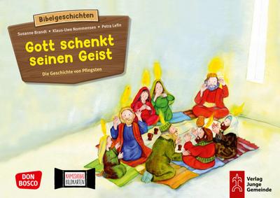 Gott schenkt seinen Geist - Die Geschichte von Pfingsten. Kamishibai Bildkartenset