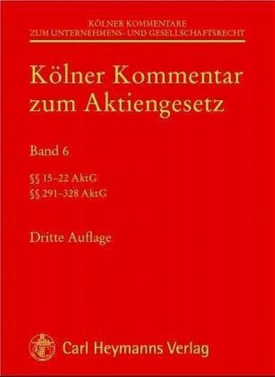 Kölner Kommentar zum Aktiengesetz 6