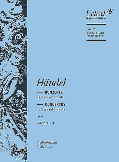 Könzerte für Orgel und Orchester op. 4