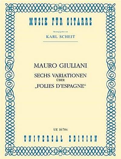 6 Variationen über "Folies d’Espagne"