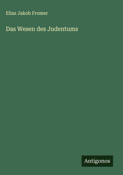 Das Wesen des Judentums