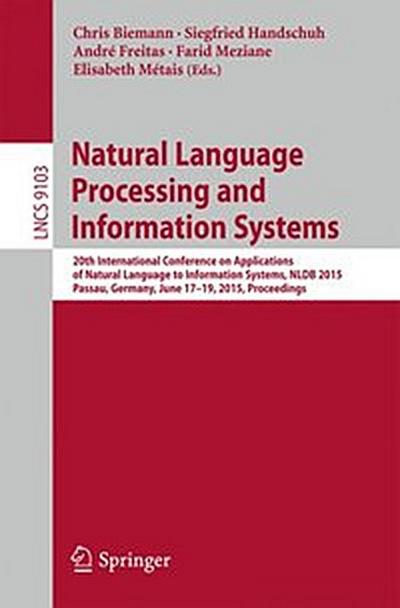 Natural Language Processing and Information Systems