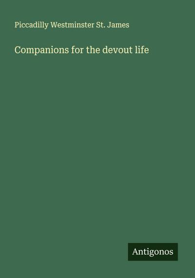 Companions for the devout life