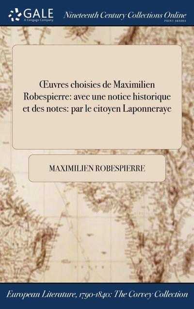 OEuvres choisies de Maximilien Robespierre