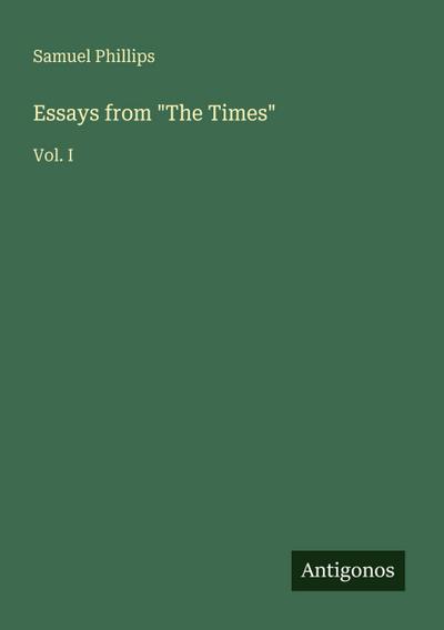 Essays from "The Times"