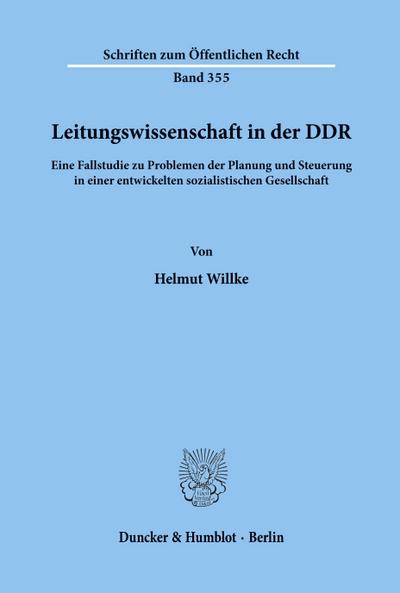 Leitungswissenschaft in der DDR.