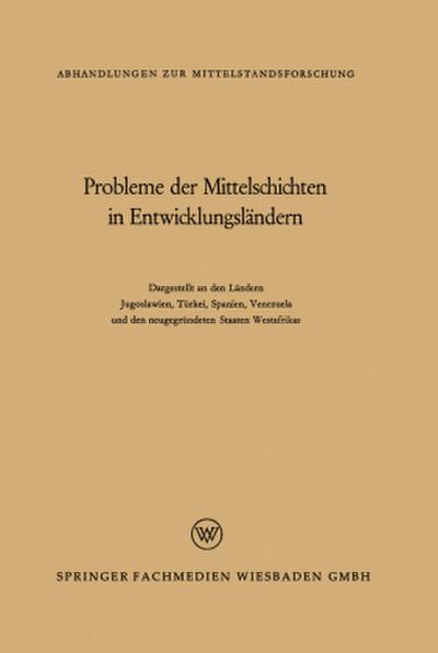 Probleme der Mittelschichten in Entwicklungsländern