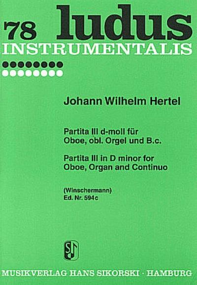 Partita d-Moll Nr.3für Oboe, Orgel und Bc
