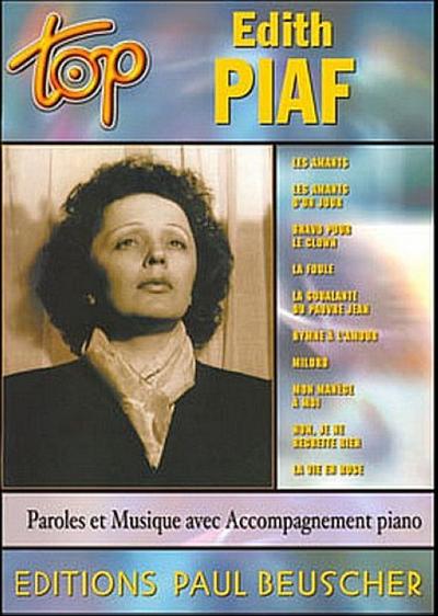 Top: Edith Piaf paroles et musique avec accompagnement piano