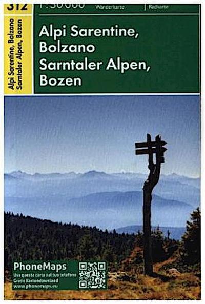 Sarntaler Alpen, Bozen, Wander - Radkarte 1 : 50 000