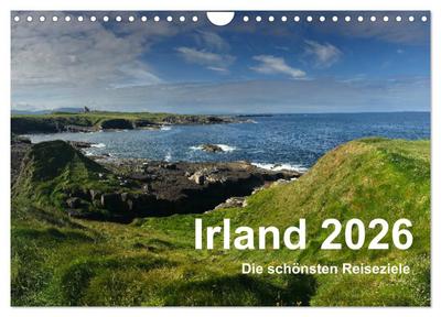 Irland 2026 - Die schönsten Reiseziele (Wandkalender 2026 DIN A4 quer), CALVENDO Monatskalender