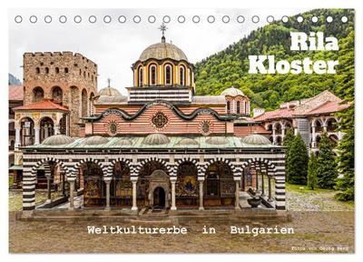 Rila Kloster - Weltkulturerbe in Bulgarien (Tischkalender 2026 DIN A5 quer), CALVENDO Monatskalender