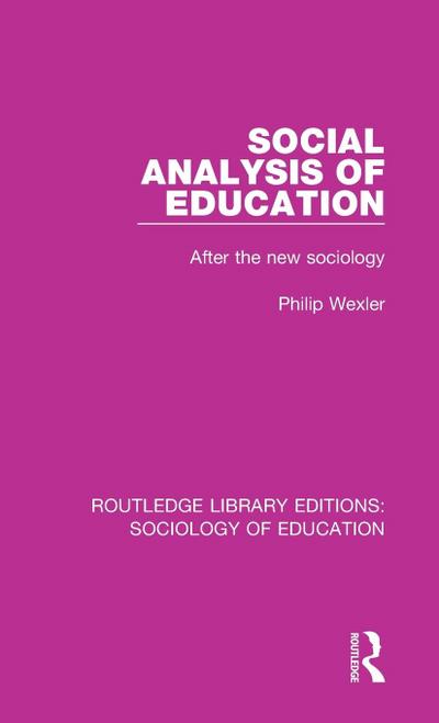 Social Analysis of Education
