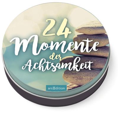 24 Momente der Achtsamkeit - Ein Adventskalender in der Dose mit 24 Anti-Stress-Kärtchen für den Advent