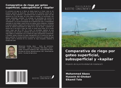 Comparativa de riego por goteo superficial, subsuperficial y ’kapilar