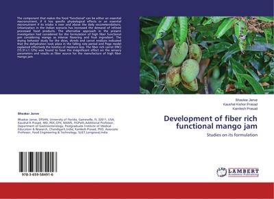 Development of fiber rich functional mango jam