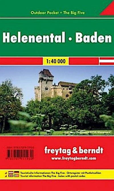 WK 012 OUP Helenental - Baden, Outdoor Pocket, Wanderkarte 1:40.000