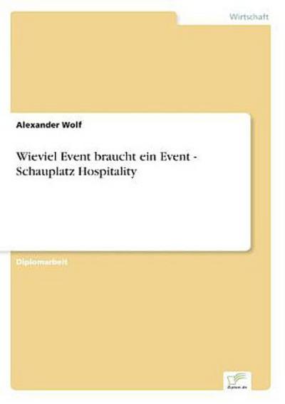 Wieviel Event braucht ein Event - Schauplatz Hospitality