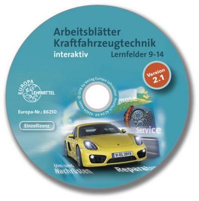 Arbeitsblätter Kraftfahrzeugtechnik LF 9-14 interaktiv