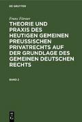 Franz Förster: Theorie und Praxis des heutigen gem