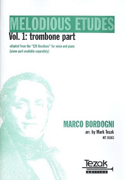 Melodious Etudes vol.1for trombone and piano